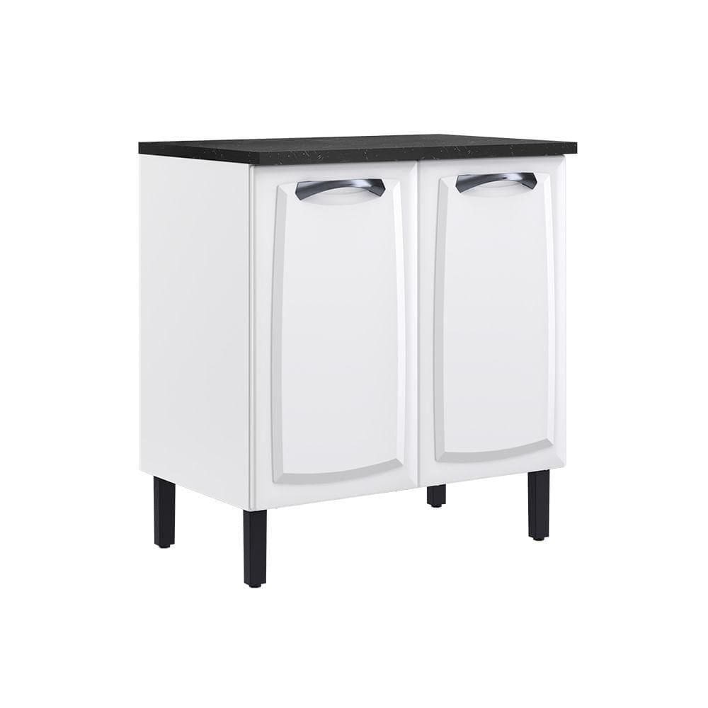 Balcão De Cozinha Itatiaia Em Aço 2portas Branco New Premium