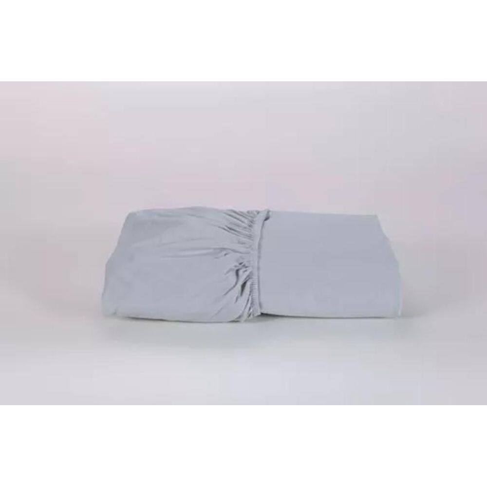 Lençol Super King Avulso Elástico 200X200X50Cm 200Fios Cinza