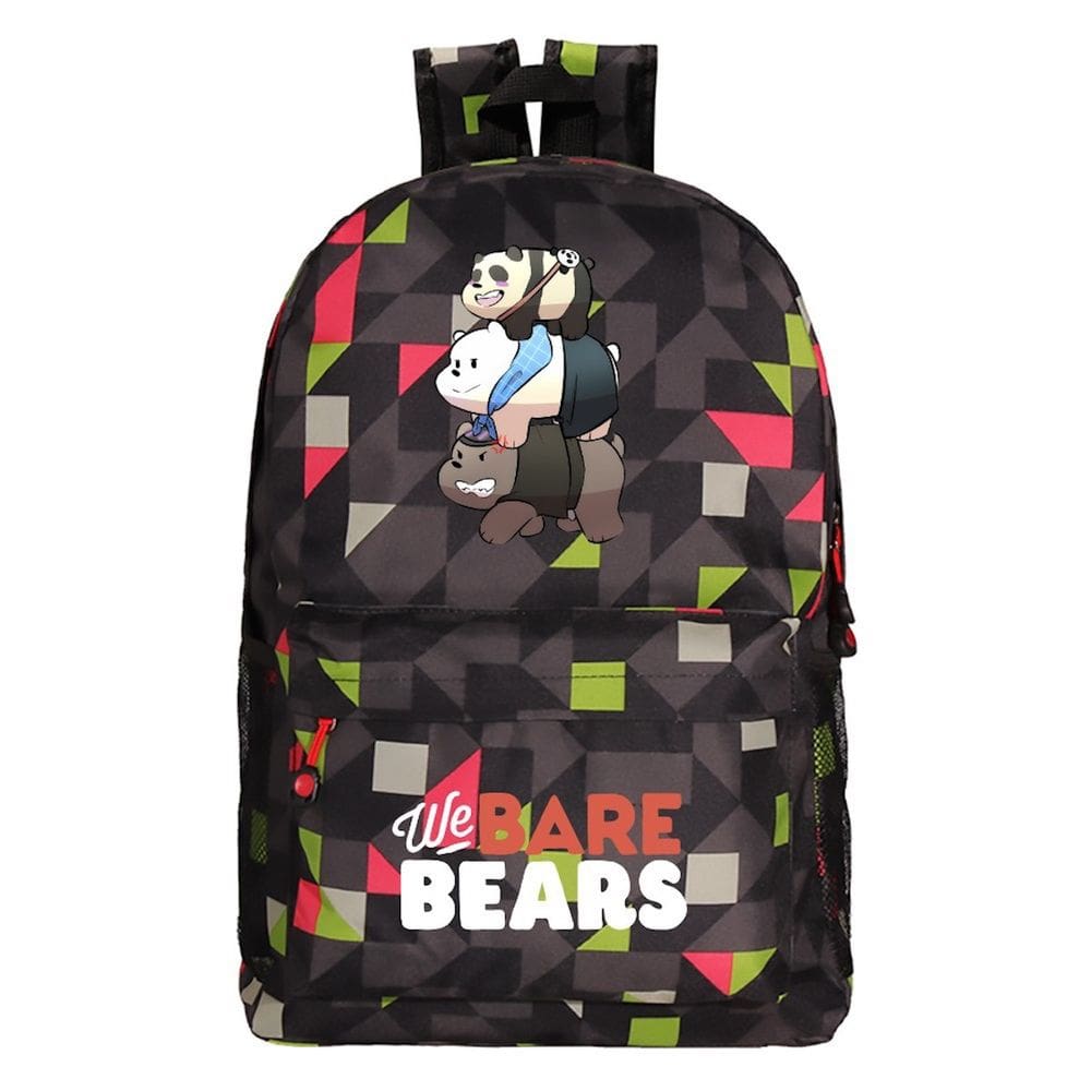 Mochila escolar We Bare Bears Cartoon Kids Canvas 45x31x12cm