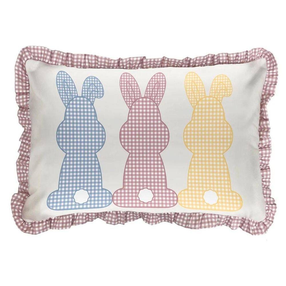 Almofada De Pascoa Ninho Encantado Coelhos 499134 35X55Cm