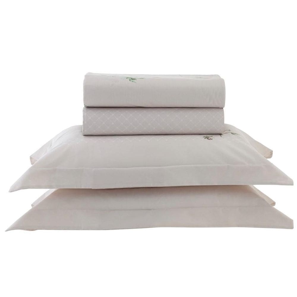 Jogo De Cama Queen Vida Bela 200 Fios Erdene Kacyumara