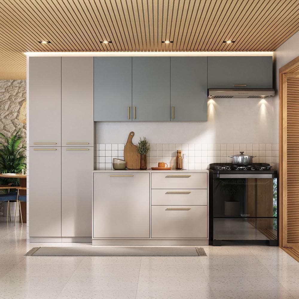 Armário De Cozinha Completa Essence 240cm Itatiaia