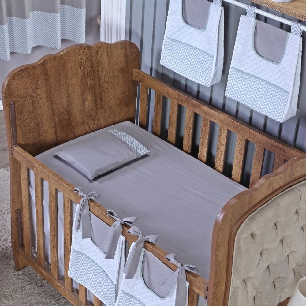 Kit Berço Lençol + Fronha Percal Algodão Menino Menina 2