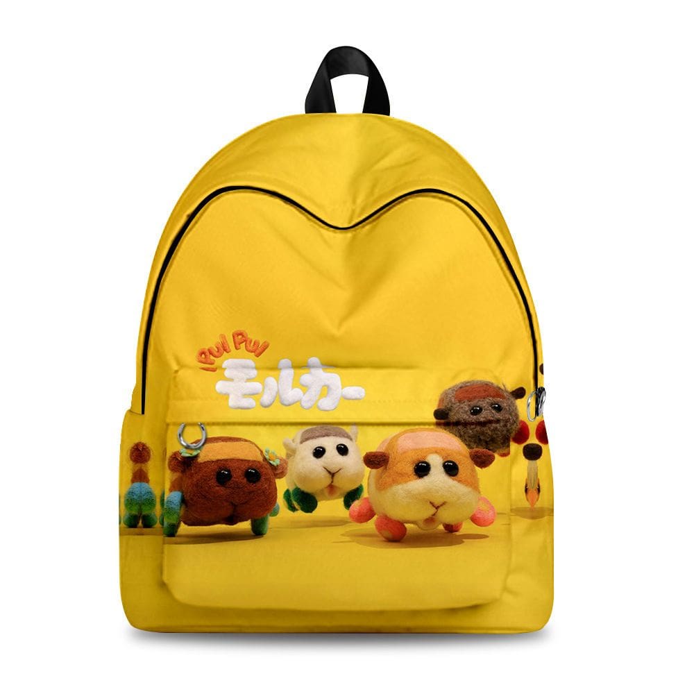 Mochila escolar Puis Puis Molkers Anime Oxford 34x17x43cm
