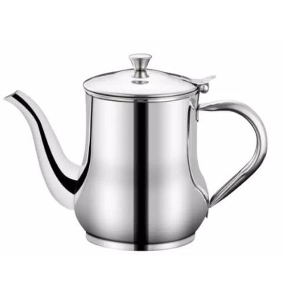 Mini Bule Inox Servir Chá Cantinho Do Café Pequeno 420Ml