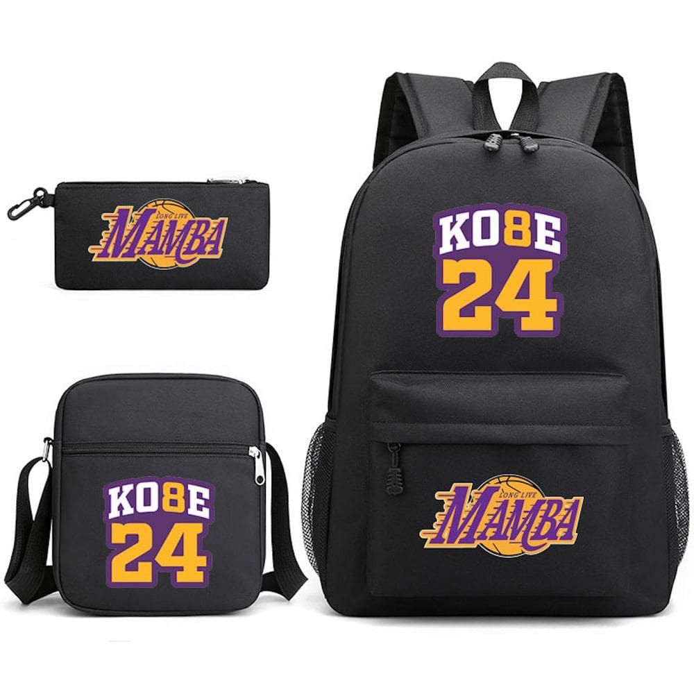 Conjunto de mochilas Kobes Bryansts Anime School, 3 unidades com Shoul