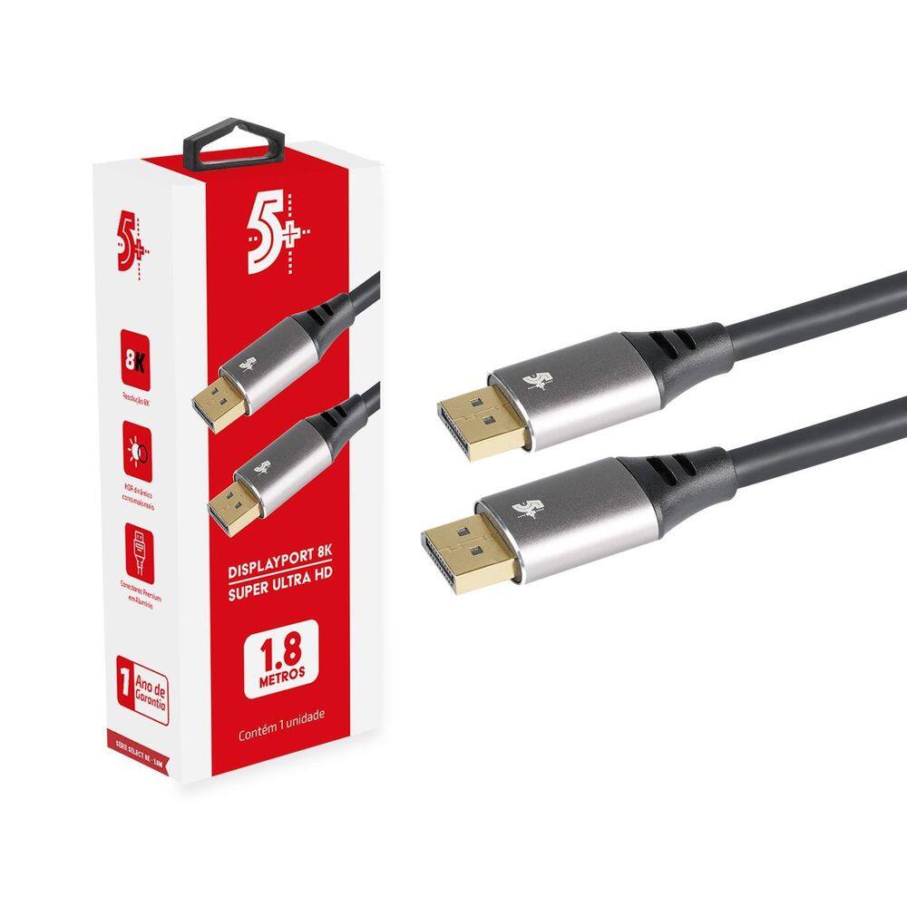 MP - Kit 4 Un   Cabo Displayport   Displaypor