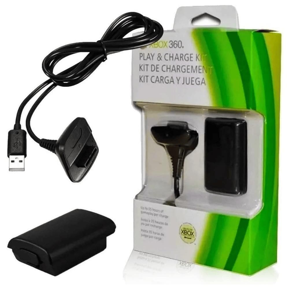 Bateria Com Cabo E Carregador Para Controle 360