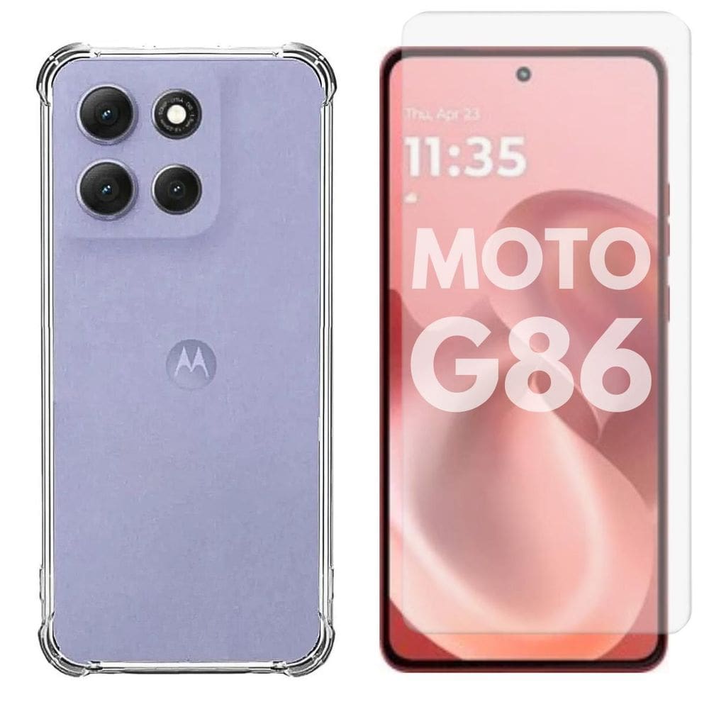 Capa Capinha + Pelicula Hidrogel Compatível Para Moto G86