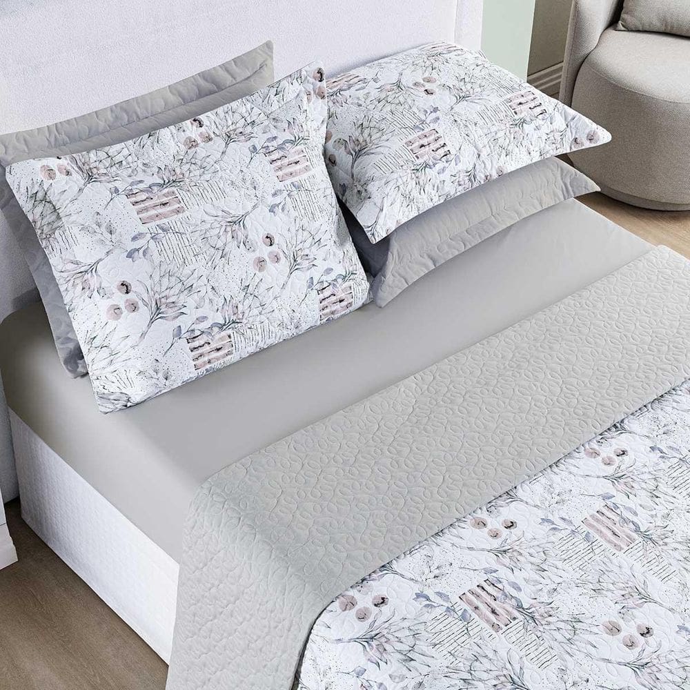 MP - Kit Colcha Maris King Dupla Face 200 Fio