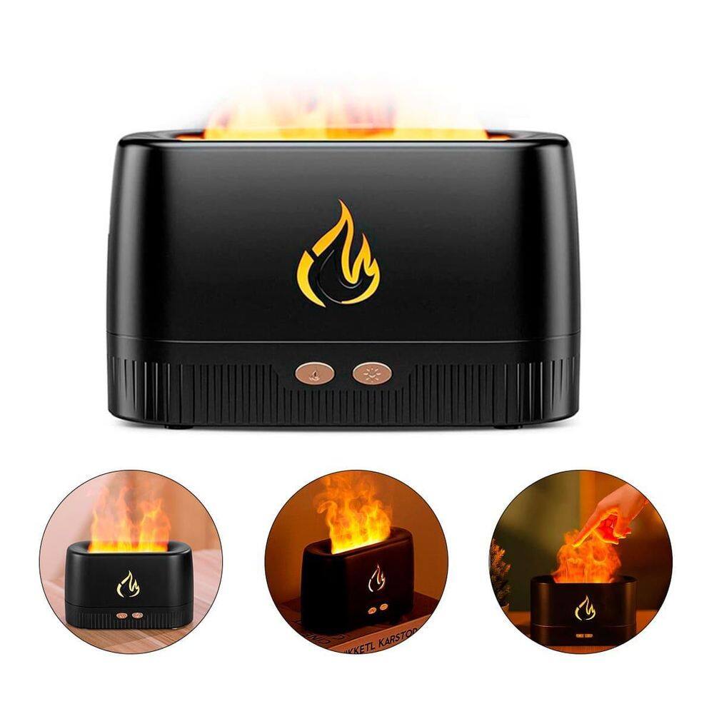 Chama Umidificador De Ar Difusor De Aroma Aromaterapia