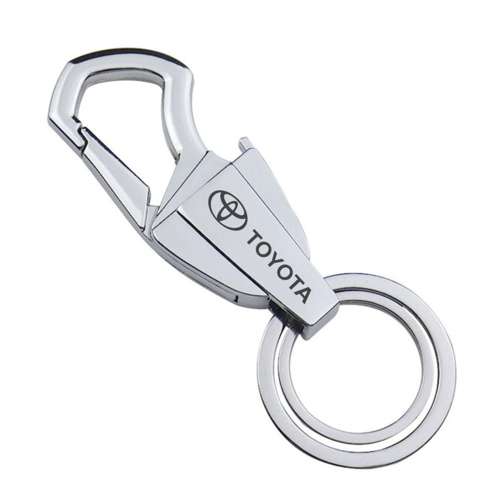 Chaveiro Para Toyota Prata Metálico Corolla Prius Luxo - J