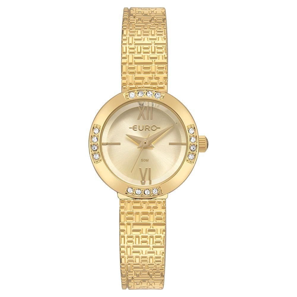 Relógio Euro Feminino Unique Bangle Dourado - Eu2035yzn/5d