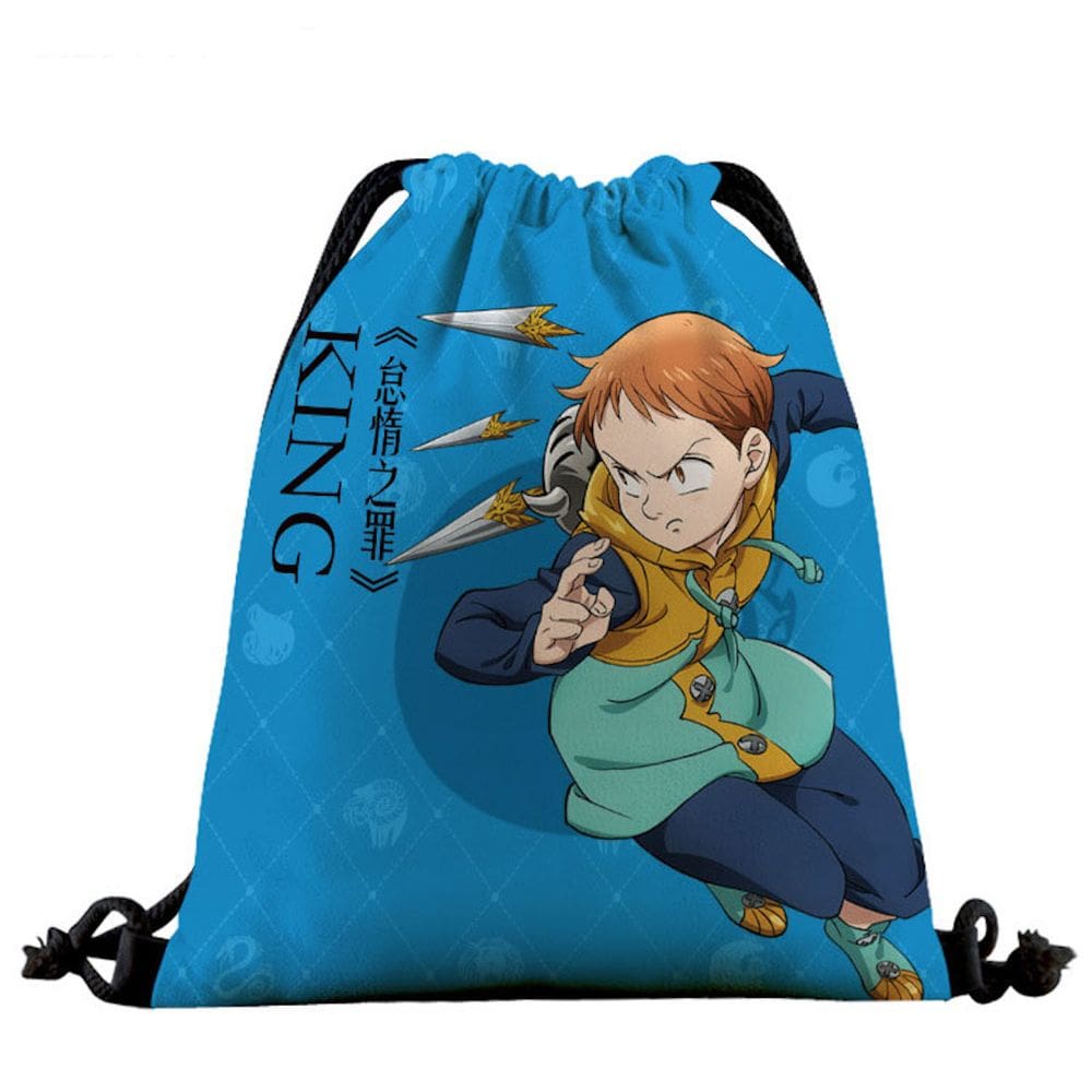 Mochila com cordão Seven Deadly Sins Anime 39x32cm