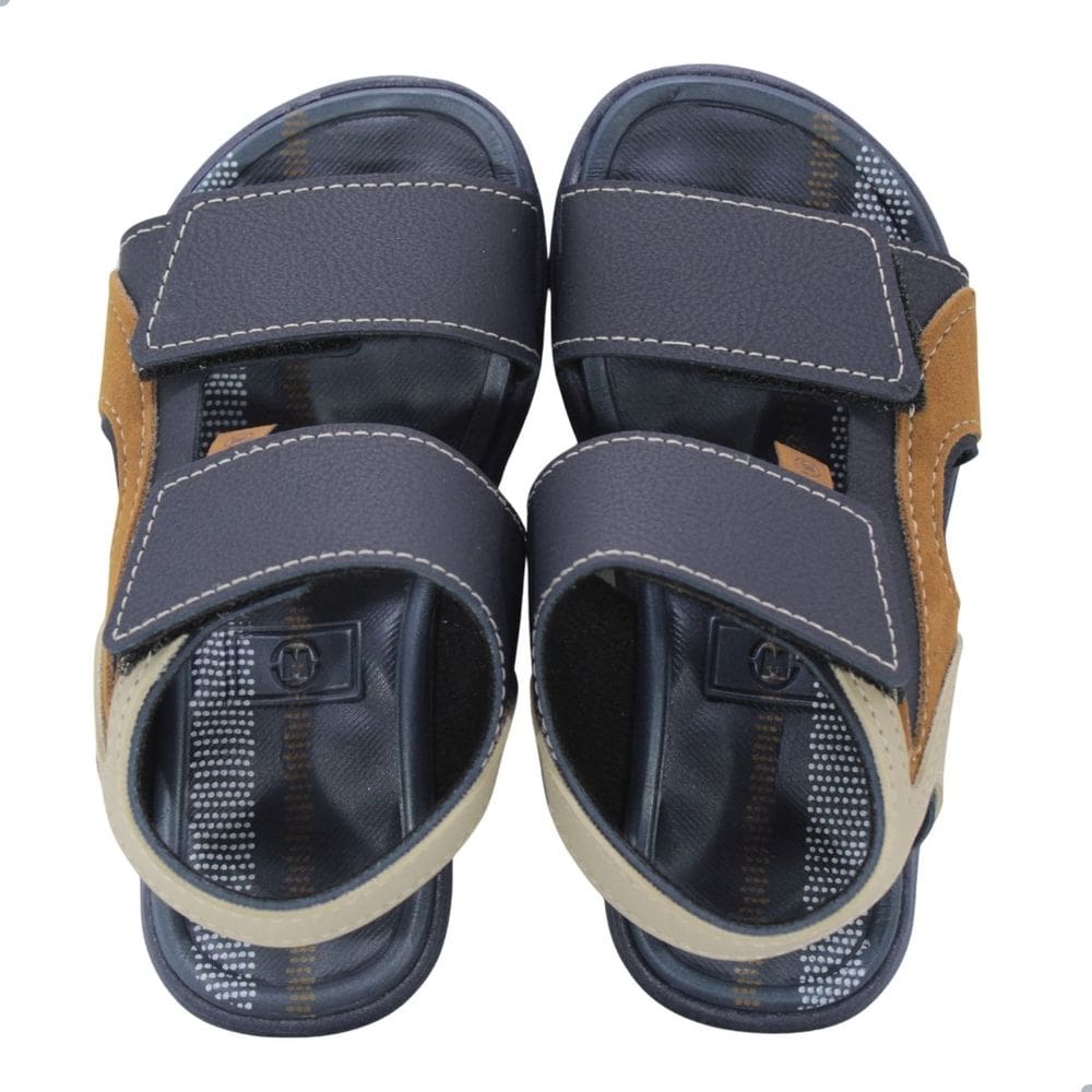 Sandália Infantil Molekinho Marinho/Areia/Caramelo