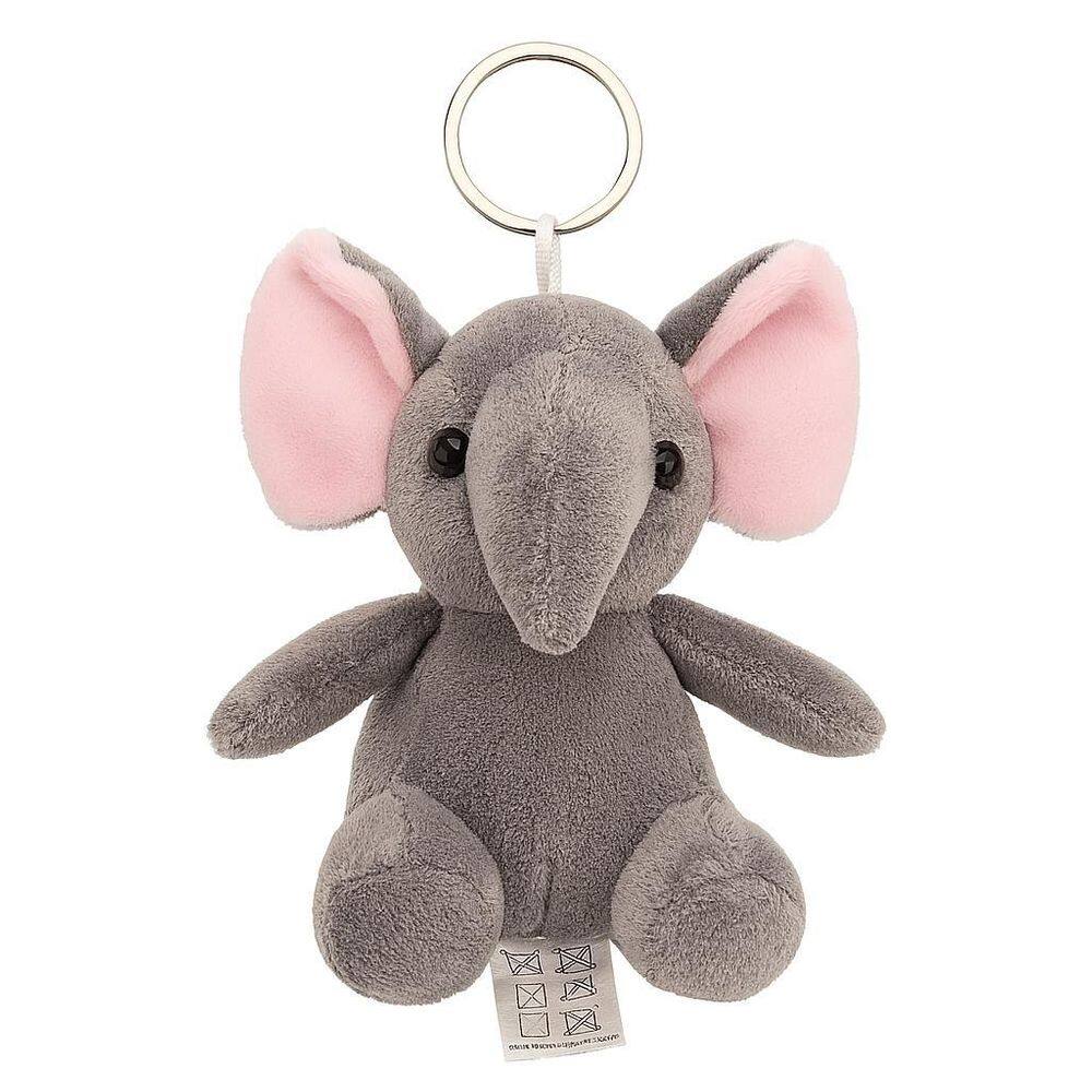 Chaveiro De Pelúcia Elefante Fofo Animais Decorativo
