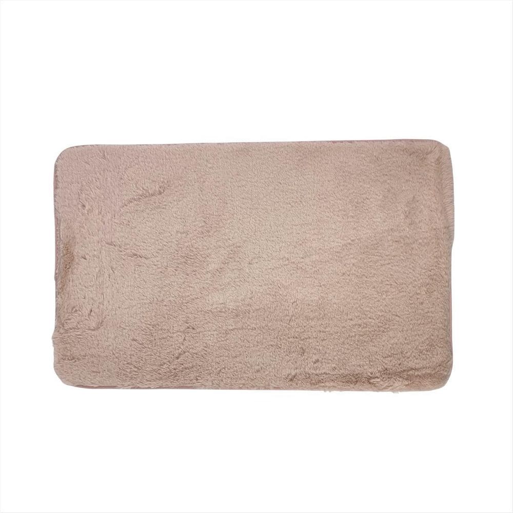 Tapete Peludinho Cor Rosa Antiderrapante Box Absorvente