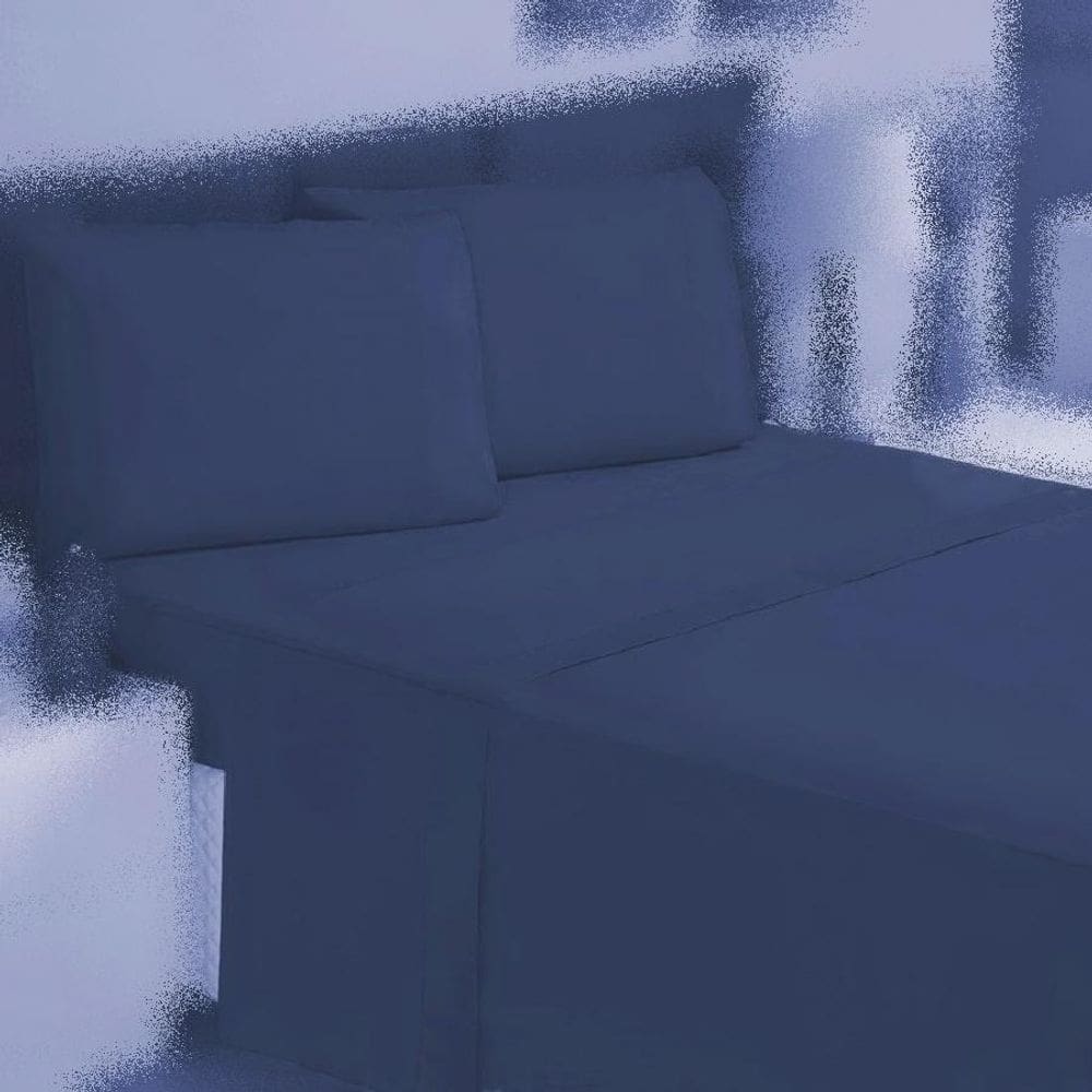 Jogo Cama Solteiro 3P Lençol + Fronha 100% Algodão Percal