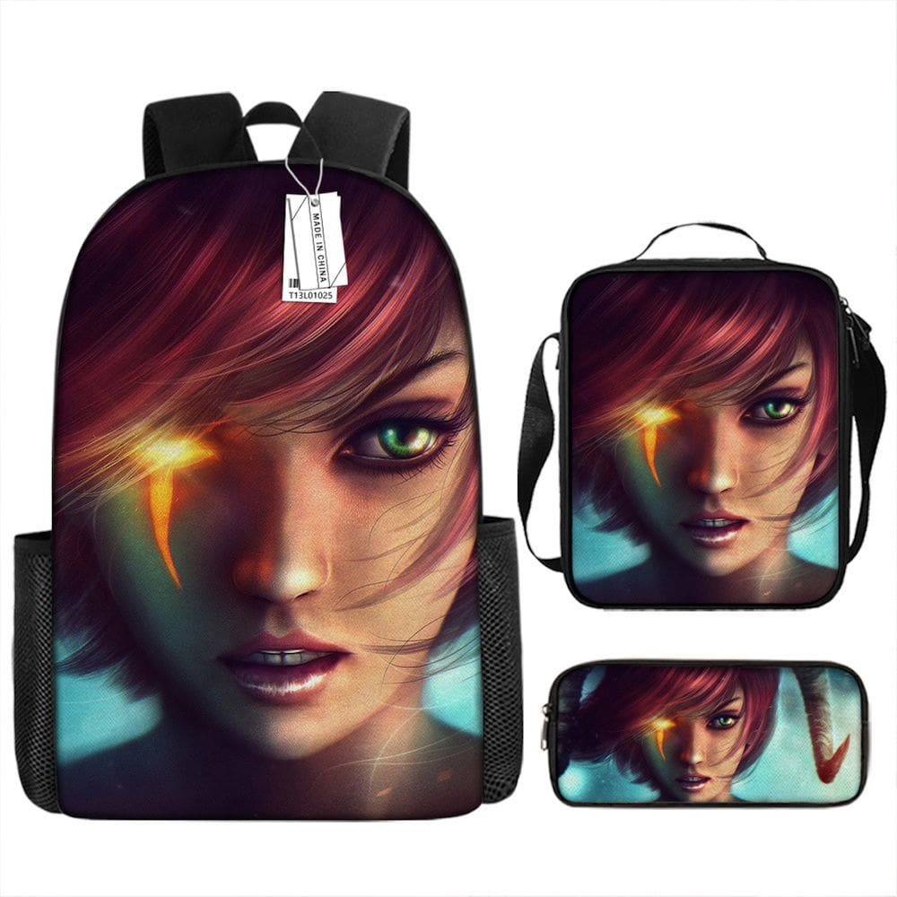 Conjunto de mochilas Dungeons and Dragons Cartoon Kids School, 3 unidades