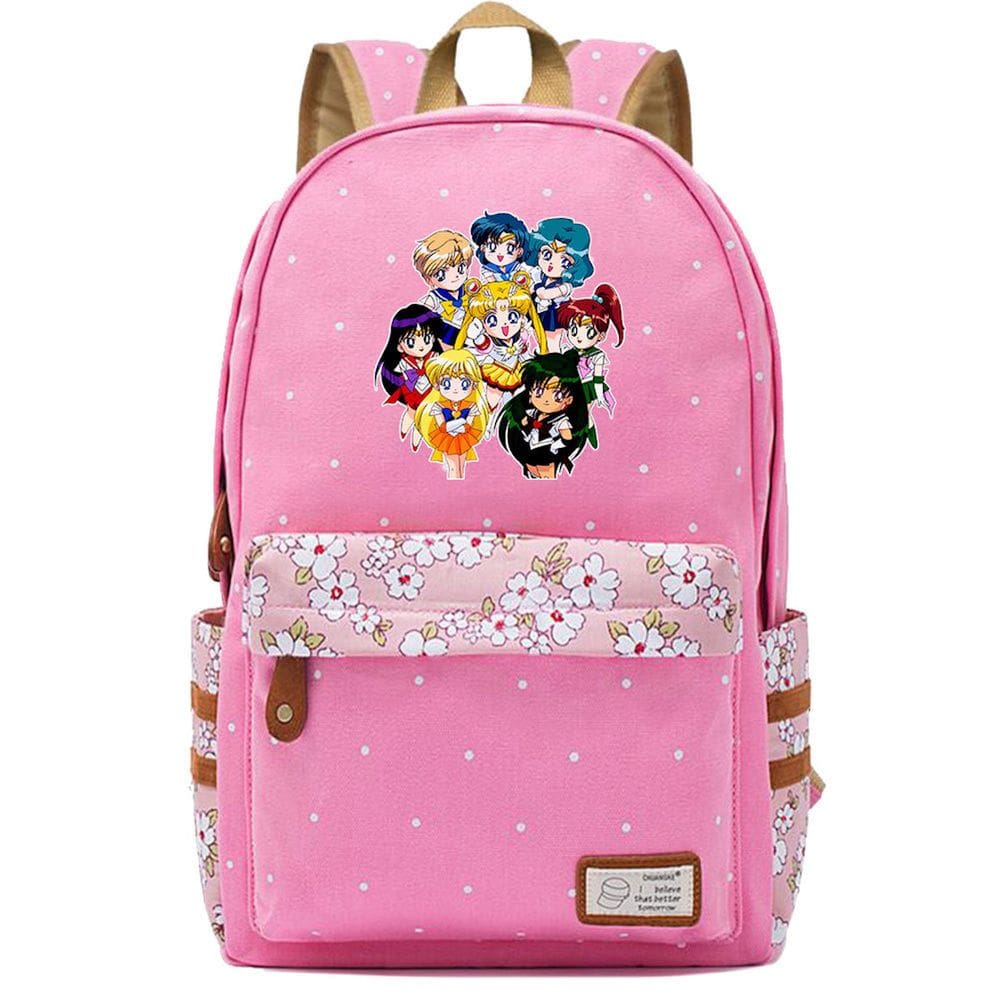 Mochila escolar Sailers Moons Anime para crianças