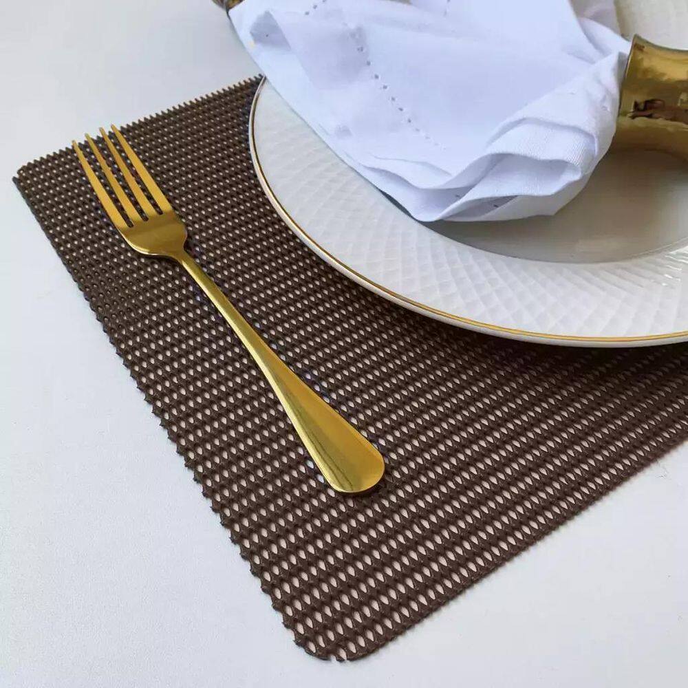 12 Jogo Americano Pvc Antiderrapante Resistente New Flex Cf