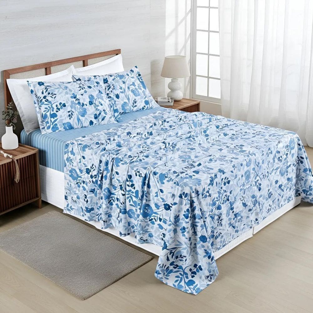 Jogo Queen Size Jasmine 400 Fios Premium Conforto Luxo