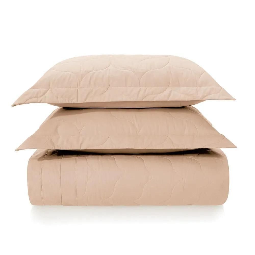 MP - Kit Colcha Cobre Leito Queen 200 Fios