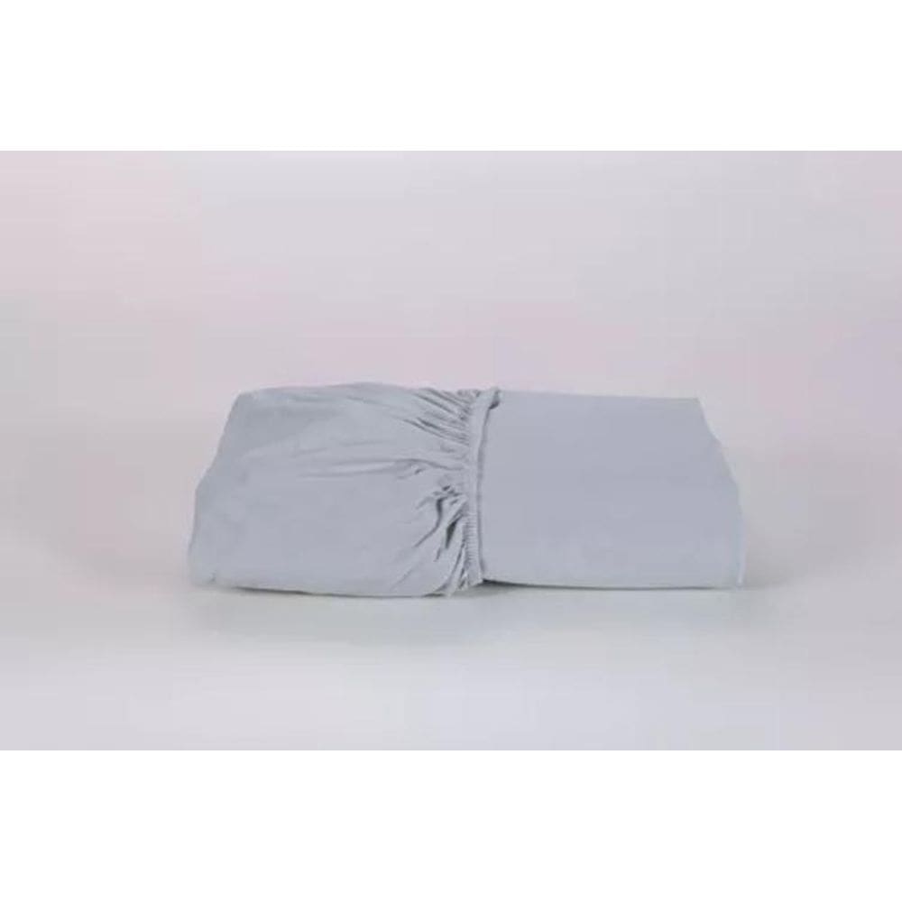 Lençol Super King Avulso Elástico 200X200X50Cm 200Fios Cinza