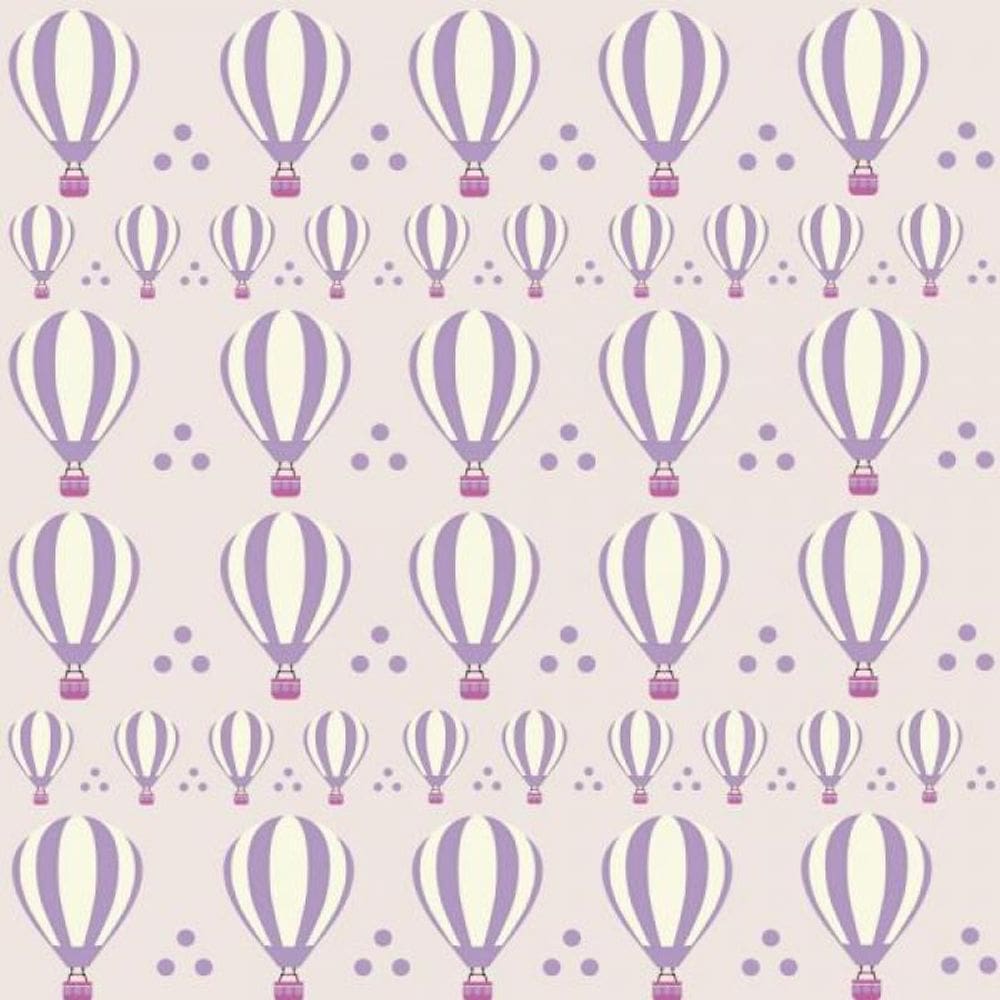 Papel De Parede Infantil Balão Rosa