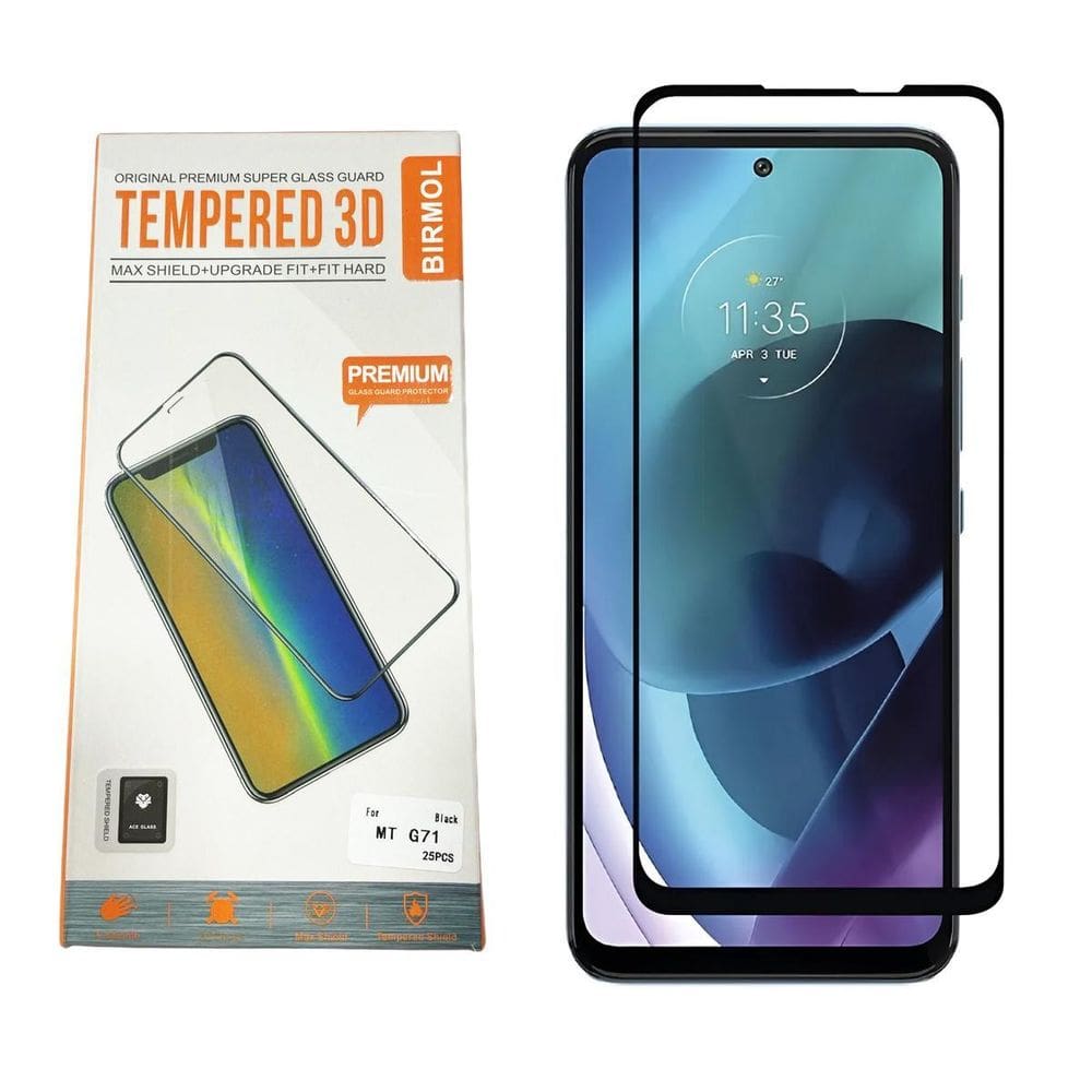 Caixa Película Temperada Compatível Moto G71 3D