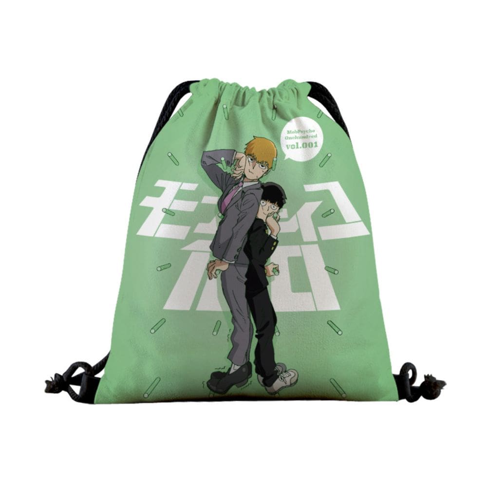Bolsa com cordão Bolsa de ginástica Mobs Psychos 100 Anime String Swim