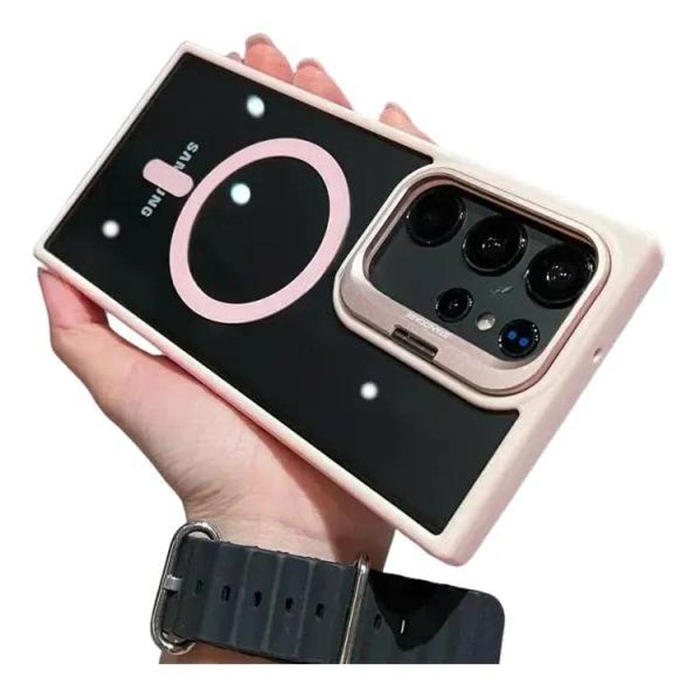 2X Capa Protetora Magnética Samsung Com Suporte De Moldura