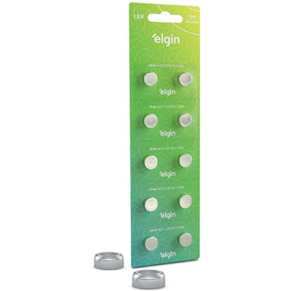 Pilha Bateria Botão Lr1120 Ag8 1.5V 10 Unid - Elgin