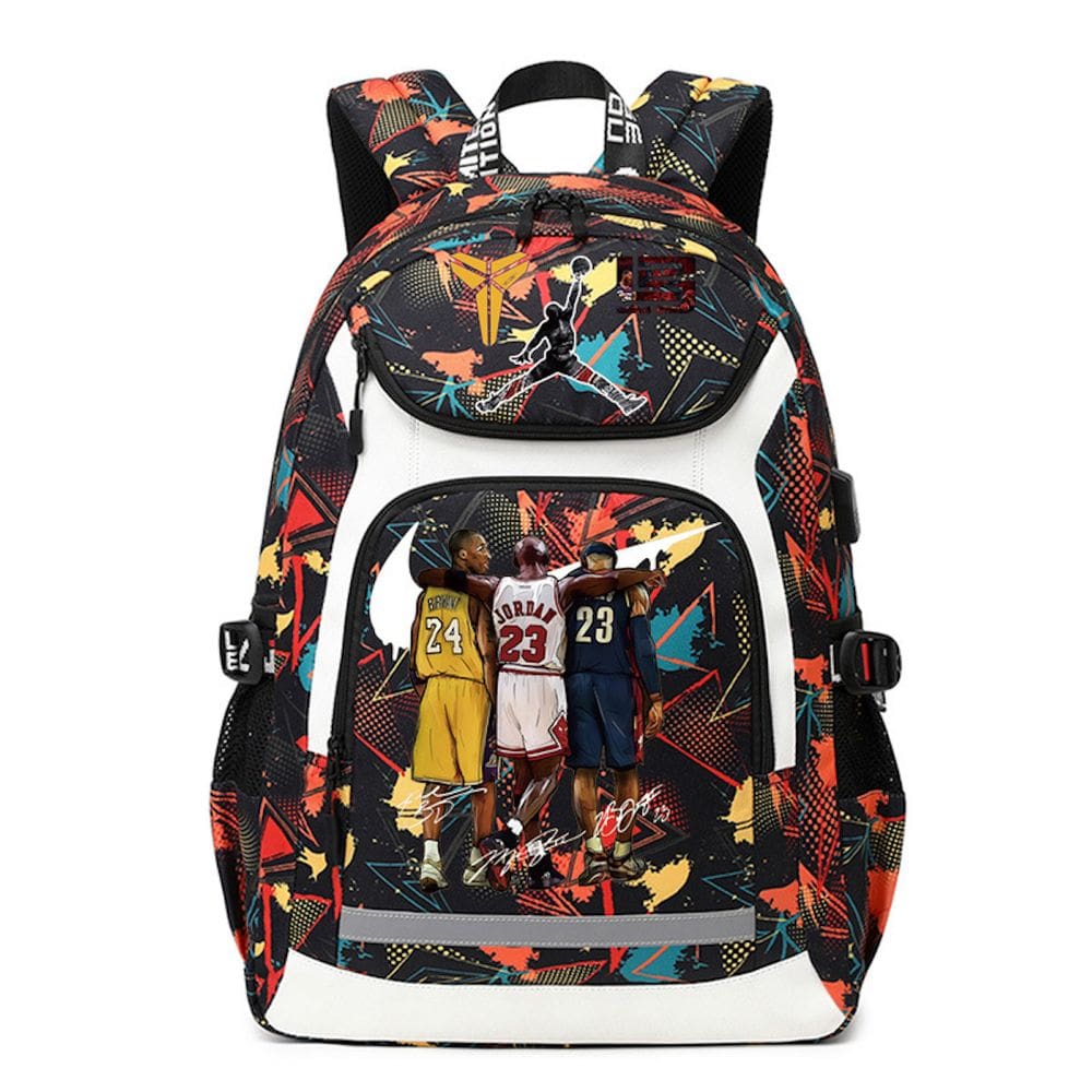 Mochila escolar infantil Kobes Bryants com impressão 3D Oxford