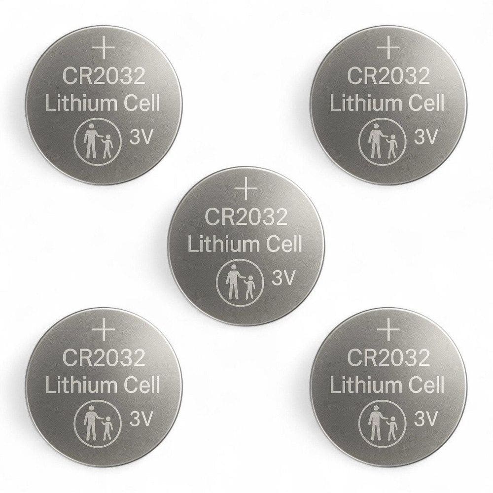 12 Cartela Bateria Lithium Botão Cr2032 Alcalina 60 Unidades