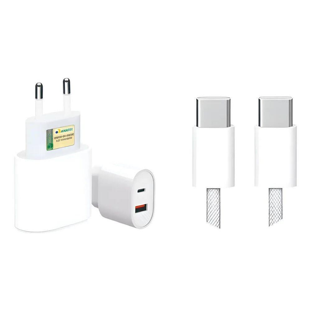 Carregar Turbo 20W Para Rm 12C Usb-C + Usb-A