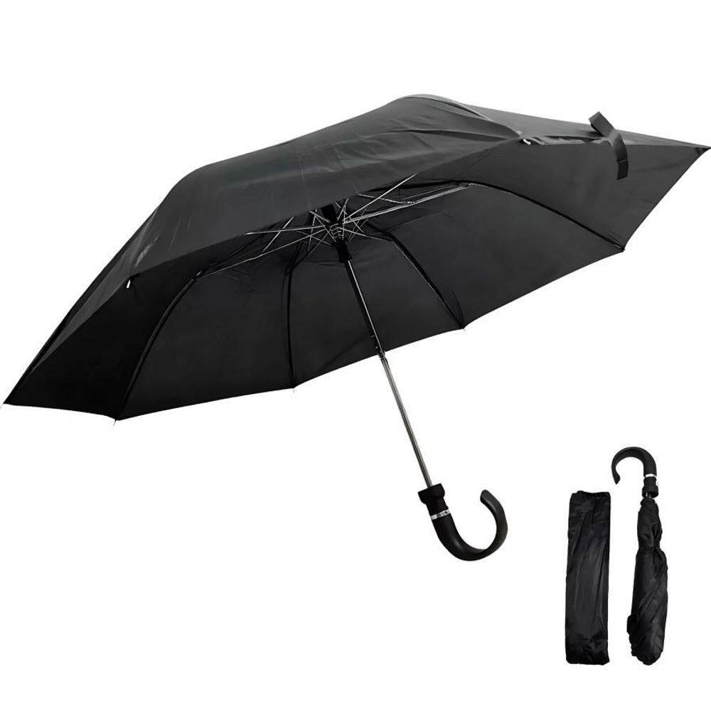 Guarda Chuva Preto Compacto Automático E Portátil