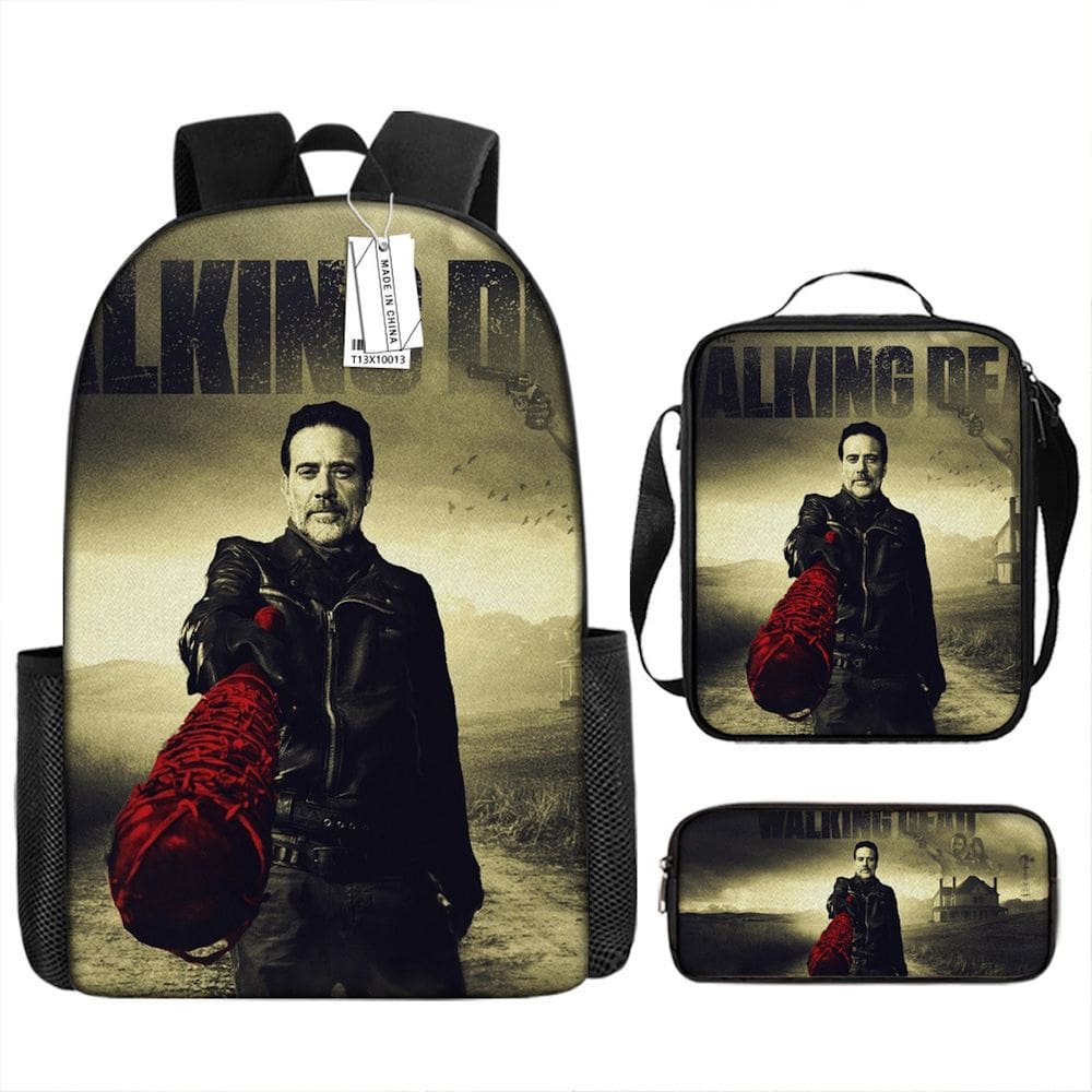 Conjunto de mochilas escolares Walkings Deads Ricks Grimes para crianças
