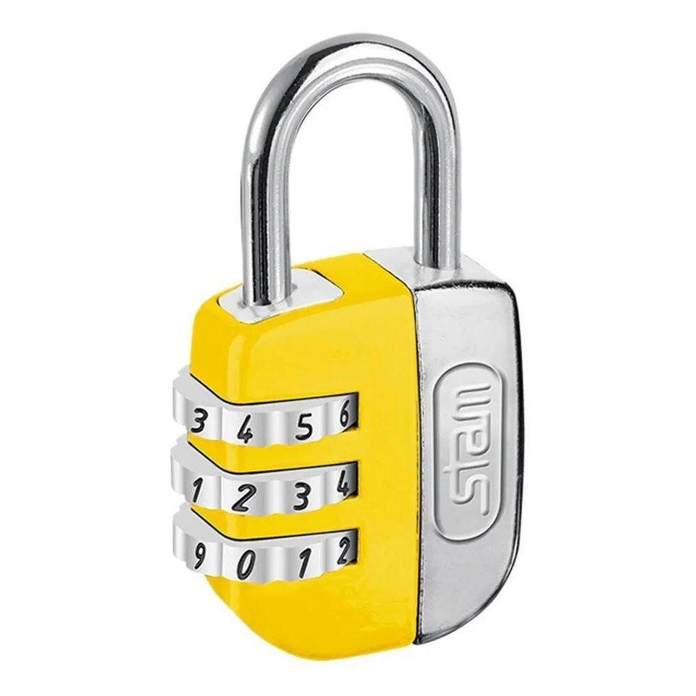2X Cadeado Segredo Stam Armários 25Mm Sem Chave Troca Senha