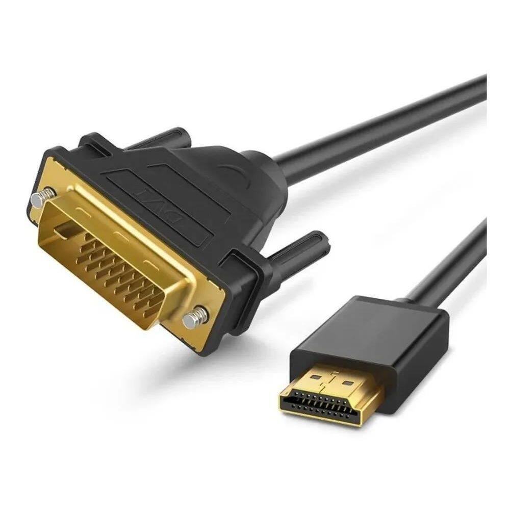 2X Cabo Dvi-D 24 + 1 Para Hdmi 1080P 60Hz - 2 Metros - 5