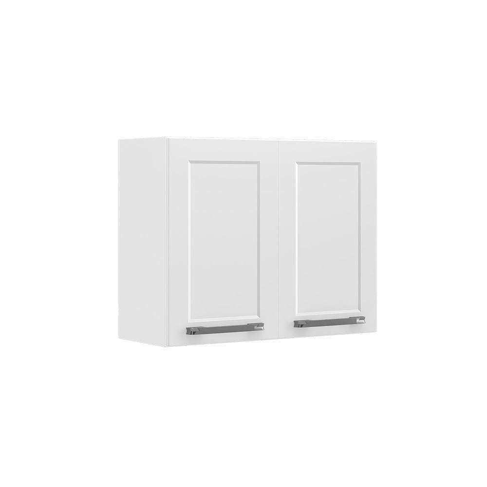 Armário Aéreo Itatiaia Em Aço 2 Portas Branco Florença