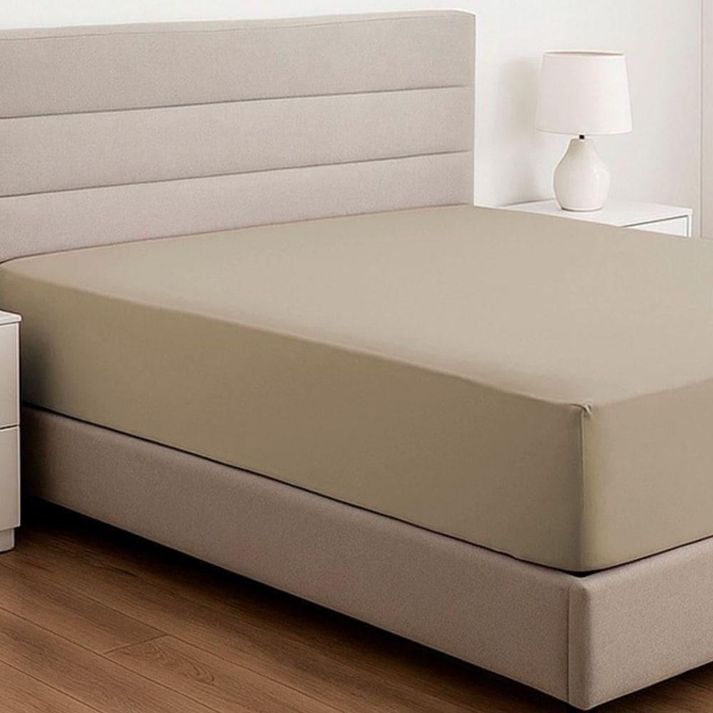 Lençol De Elástico Queen Malha Liso Vivaldi 100% Algodão Avela