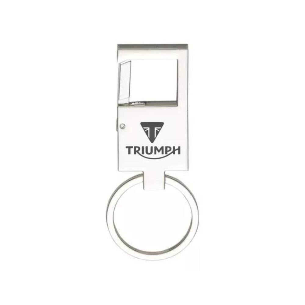 Chaveiro Para Triumph Metal Espelhado Mosquetão - E