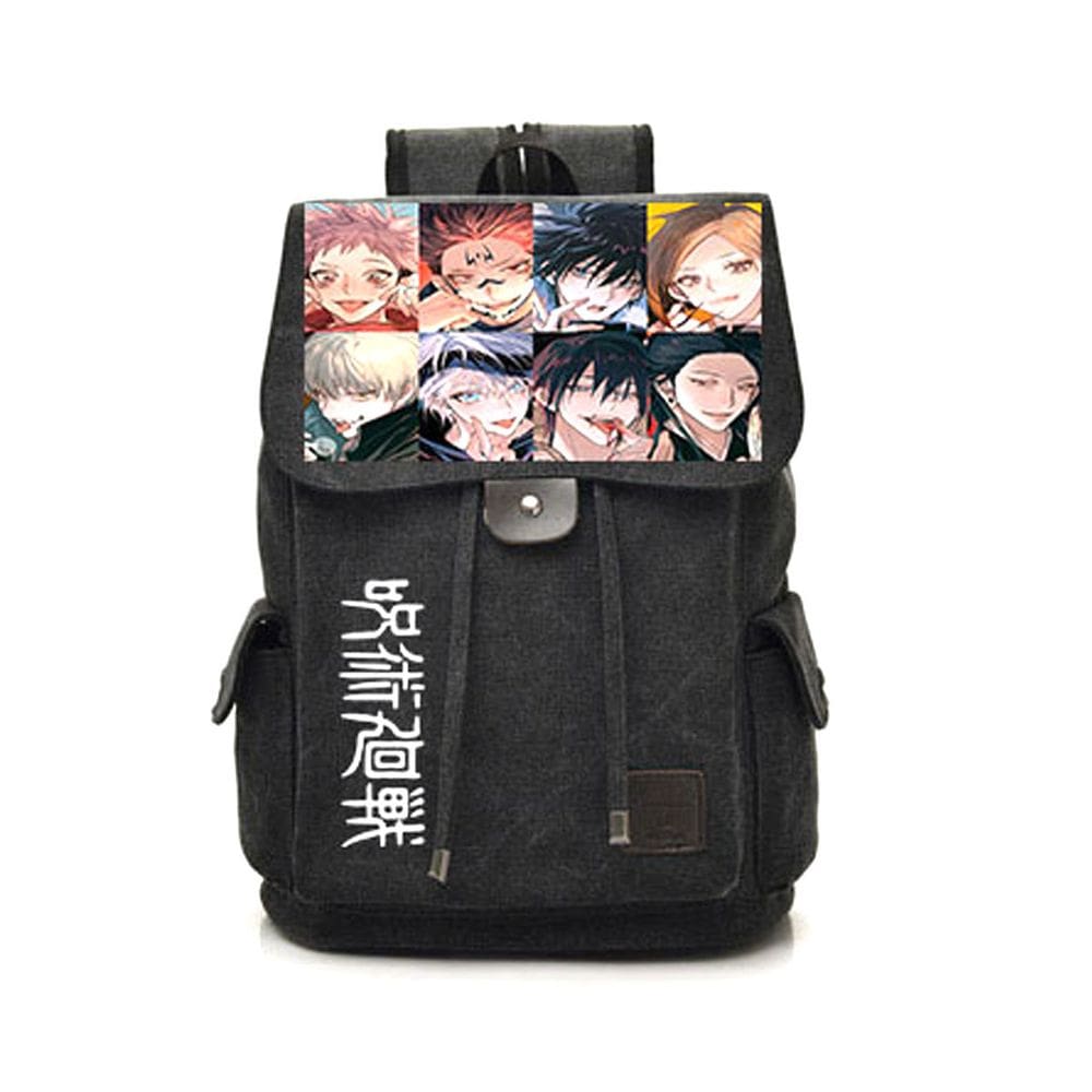 Mochila escolar Jujutsus Kaisens Anime Nylon 29x15x40cm