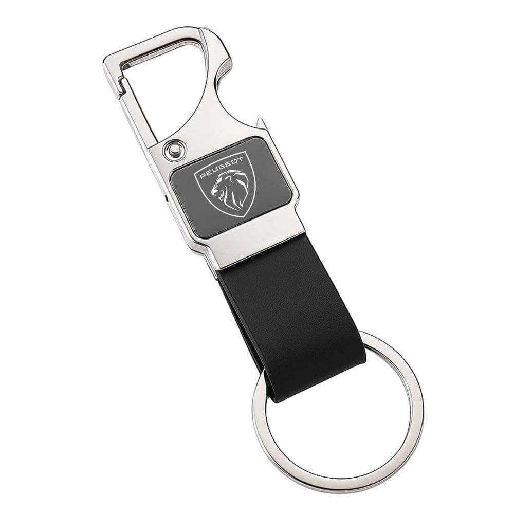 Chaveiro Para Peugeot Metálico C Mosquetão 208 207 2008 - R