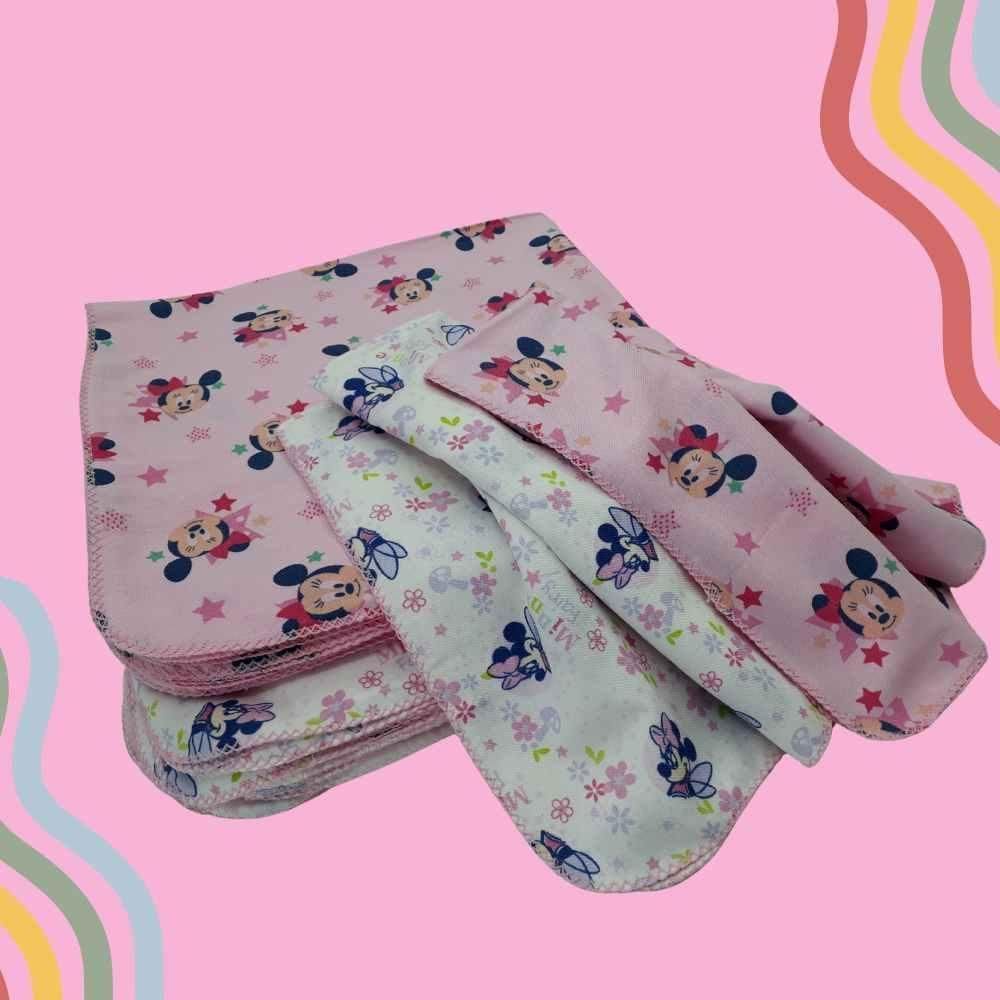 Cueiro Disney Minnie 80X80Cm Com Crochê