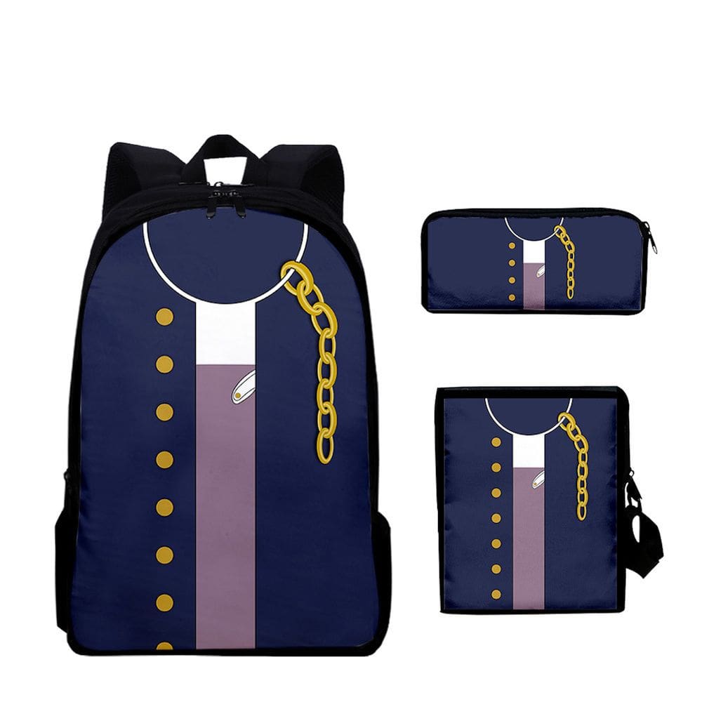 Conjunto de mochilas Jojos Bizarres Adventures School, 3 peças para crianças