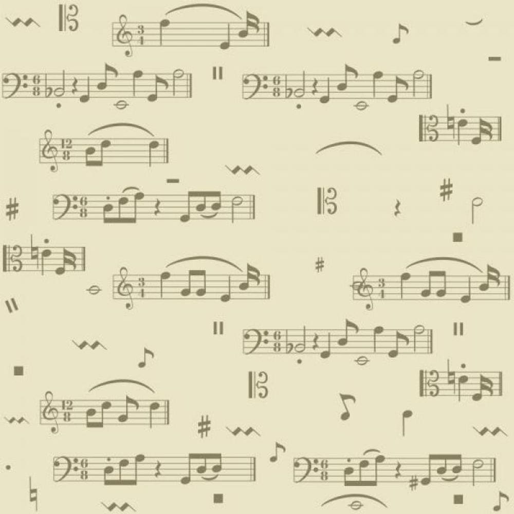 Papel De Parede Infantil Notas Musicais