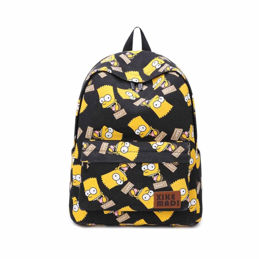 Mochila Simpsons Barts Simpsons Cartoon Kids School 30x13x40cm
