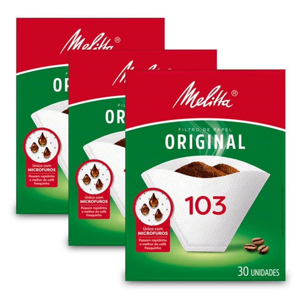 Filtro De Papel Melitta N103 Kit 3 Caixas